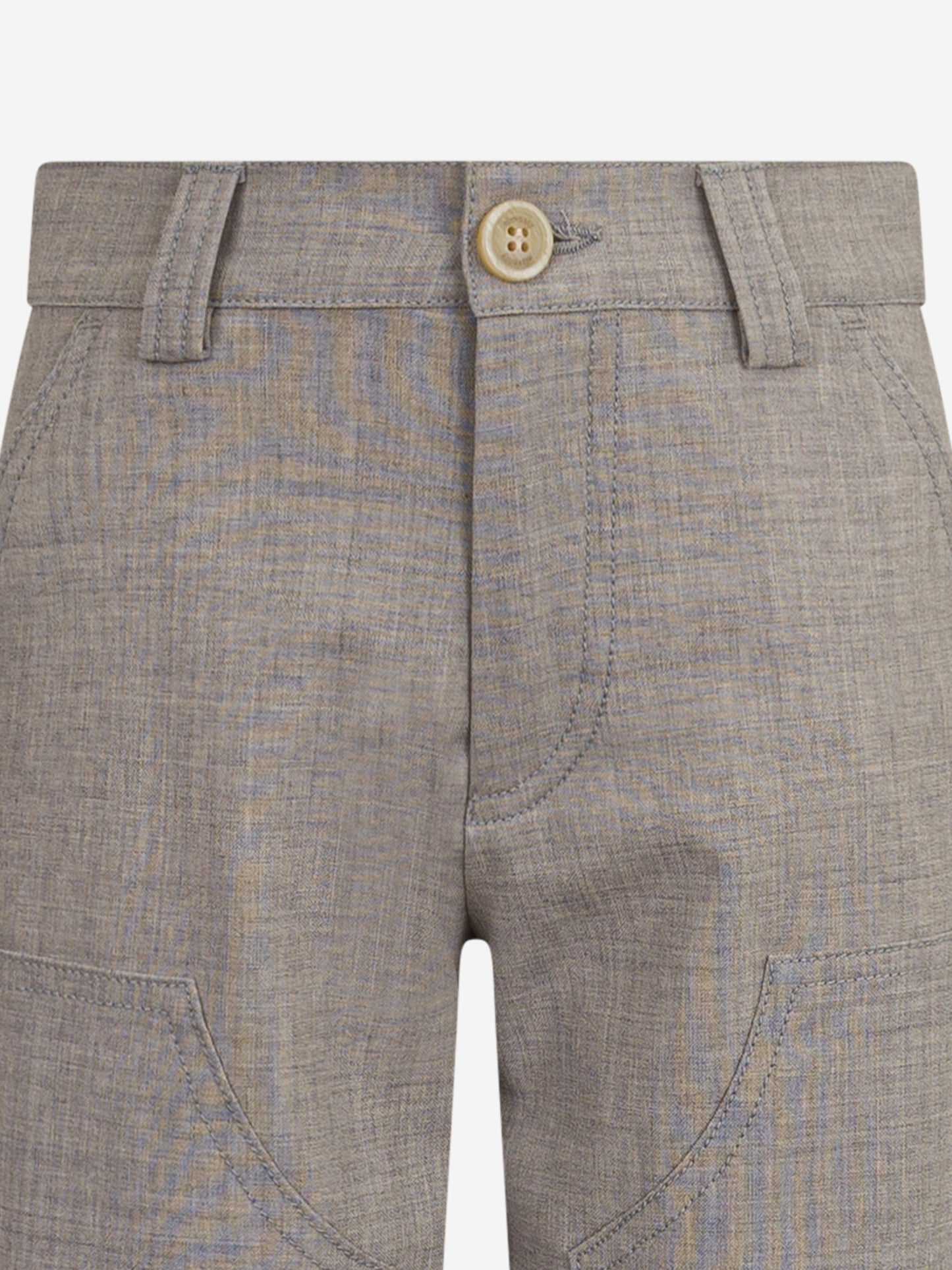 Boys Wool Trousers in Grey