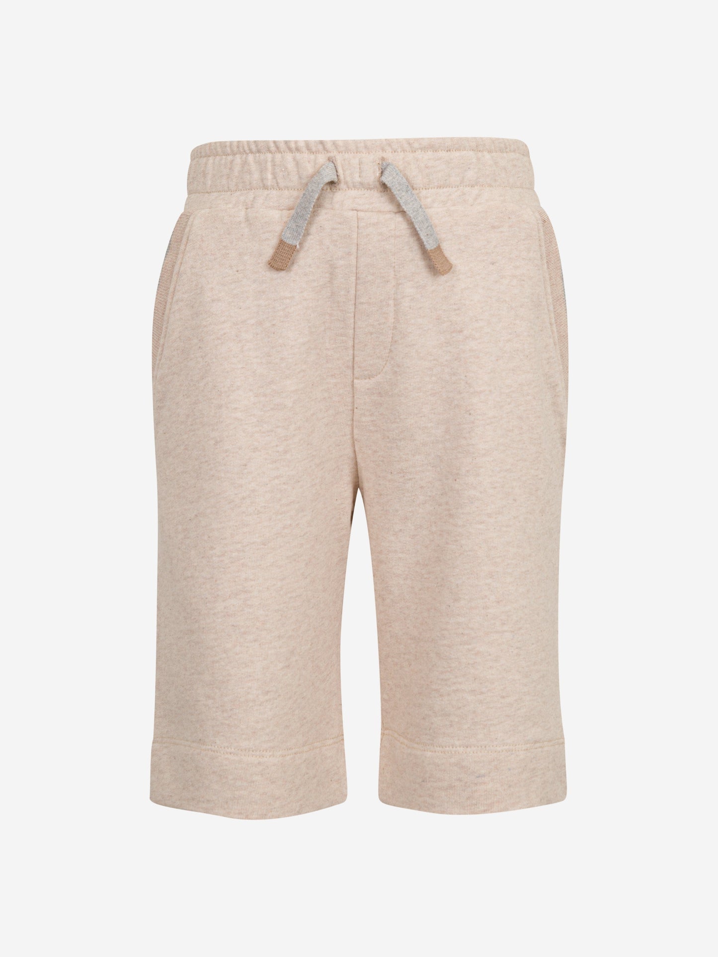 Boys Cotton Shorts in Beige