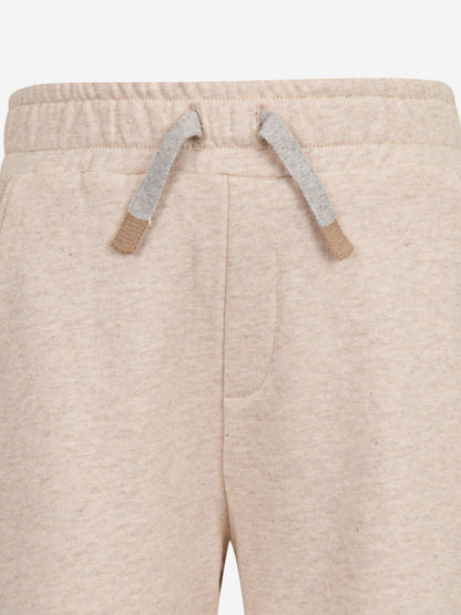 Boys Cotton Shorts in Beige