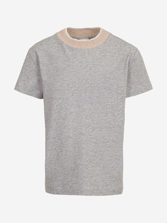Boys Logo T-Shirt in Grey