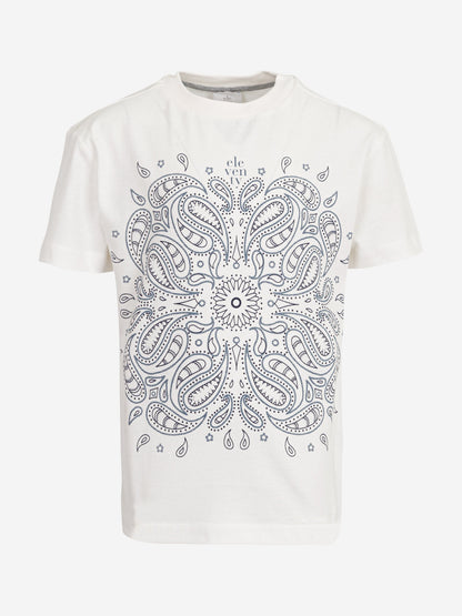 Kids Paisley T-Shirt in Ivory