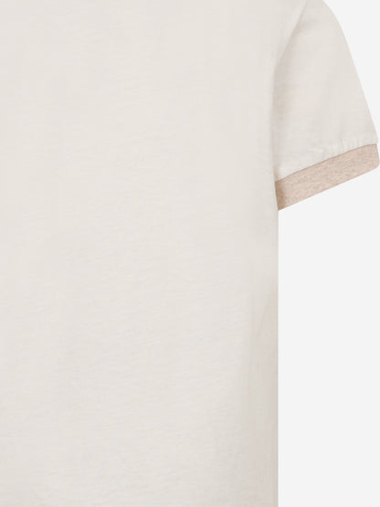 Boys Logo T-Shirt in Ivory