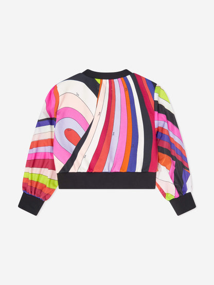 Pucci 女童 Iride 印花多色运动衫