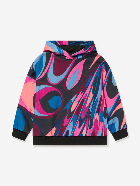 Pucci 女童 Onde 印花连帽衫（多色）