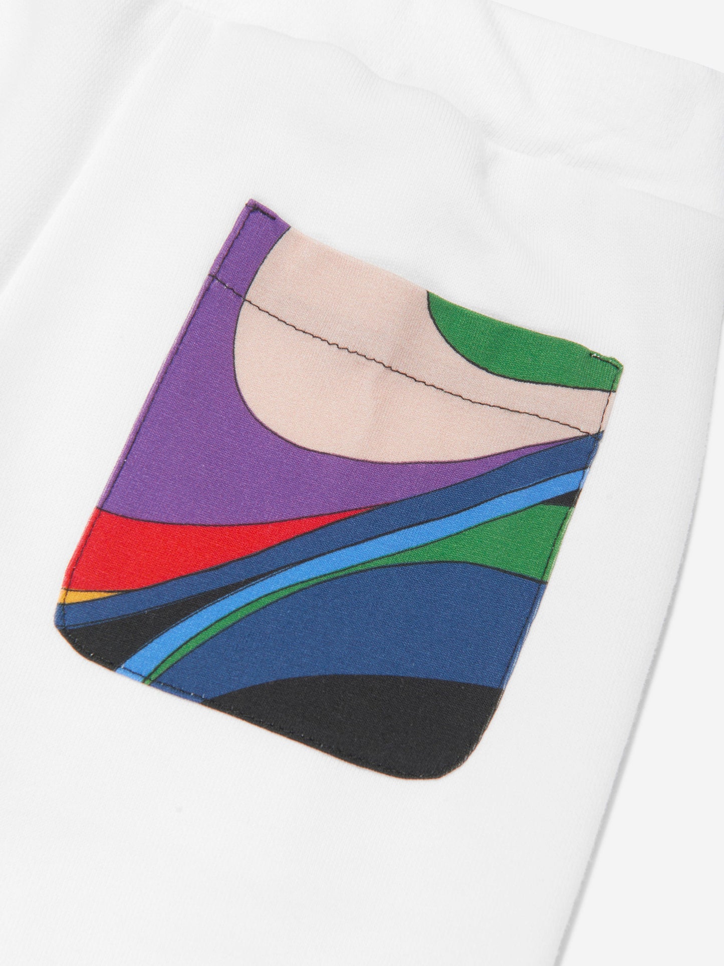 Pucci 女童象牙色徽标慢跑裤