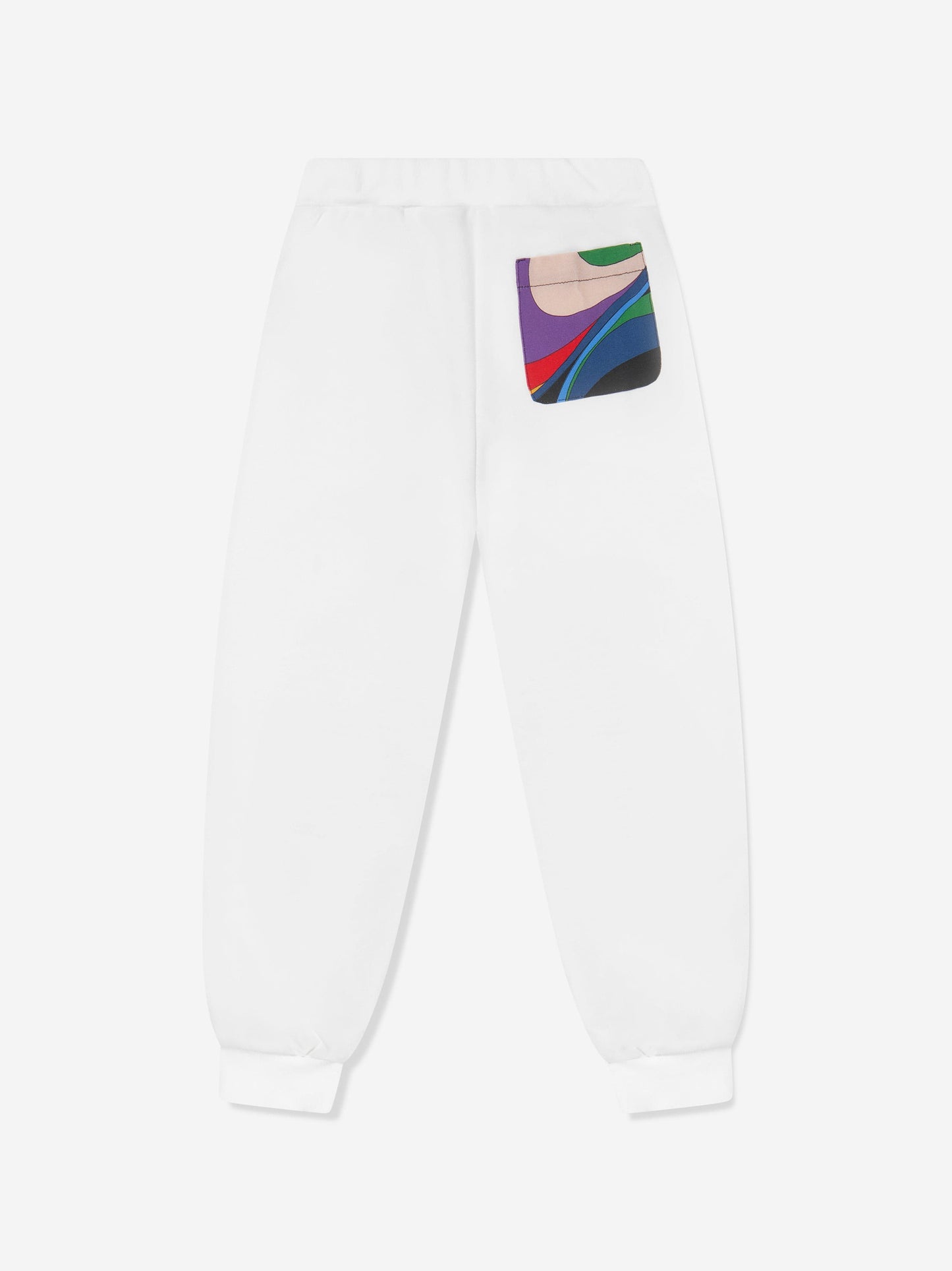 Pucci 女童象牙色徽标慢跑裤