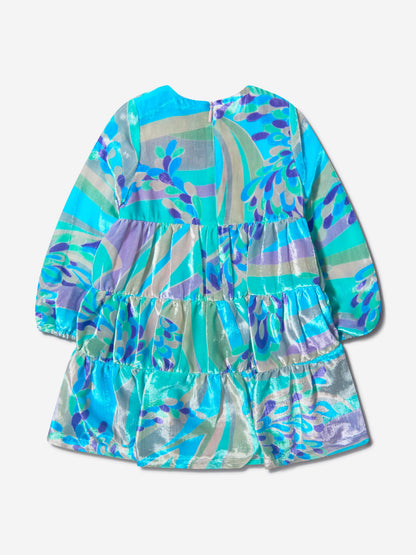 Pucci 女童真丝花纹连衣裙