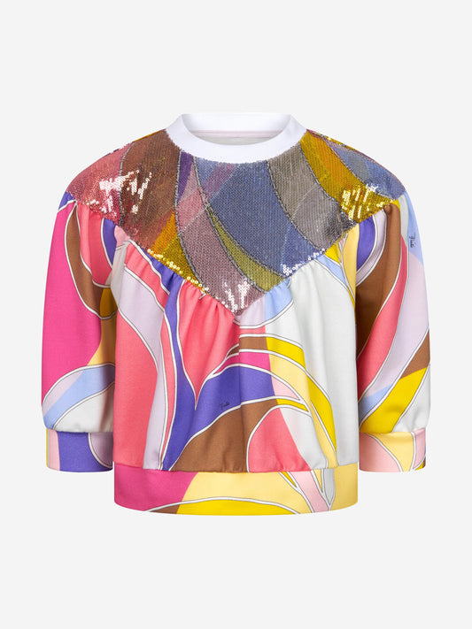 Pucci 女童运动上衣