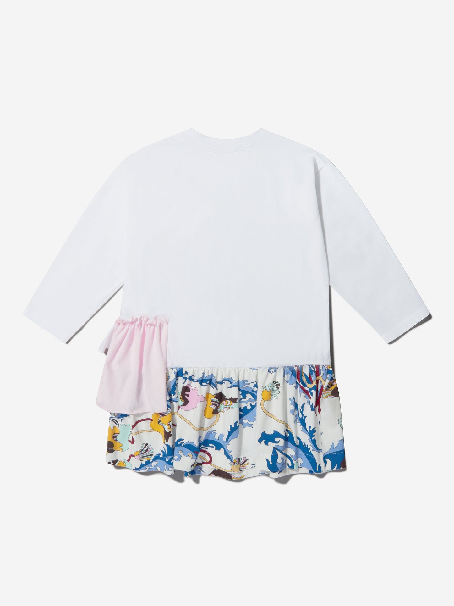 Pucci 女童棉质图案徽标连衣裙