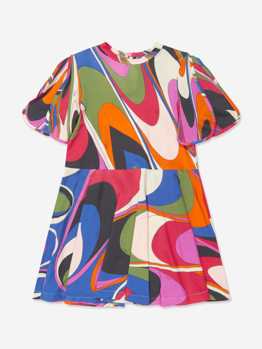Pucci 女童 Onde 印花连衣裙（多色）