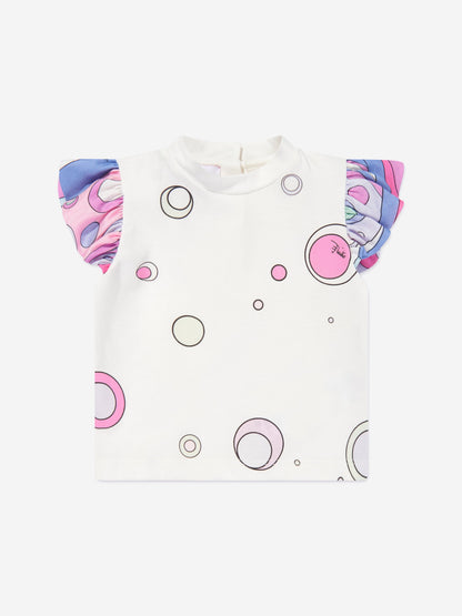 Baby Girls Fontane Jersey Top in Ivory
