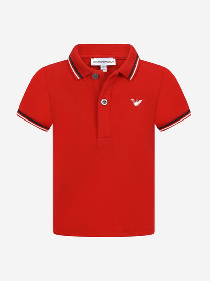 Emporio Armani 男婴徽标 Polo 衫