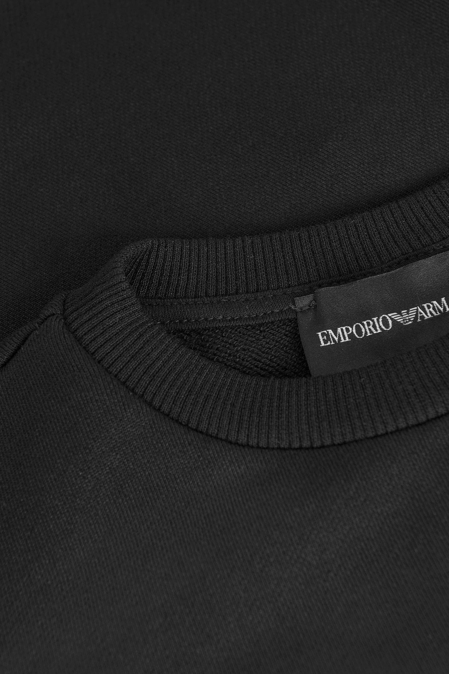 Emporio Armani 男童棉混纺徽标运动衫