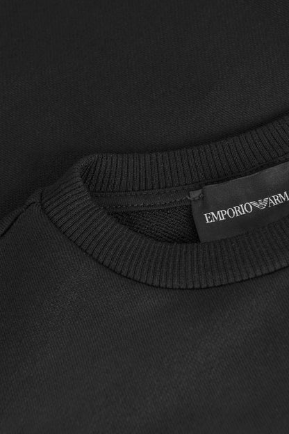 Emporio Armani 男童棉混纺徽标运动衫