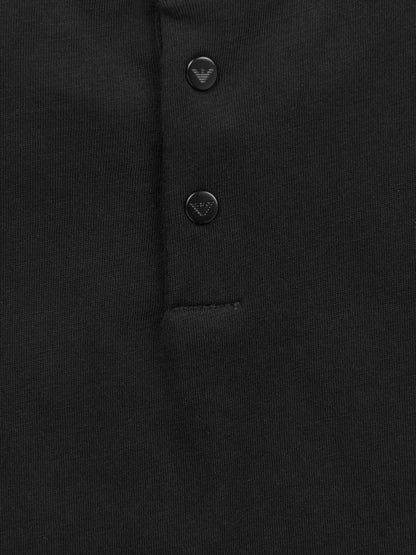 Emporio Armani 男婴黑色徽标 T 恤