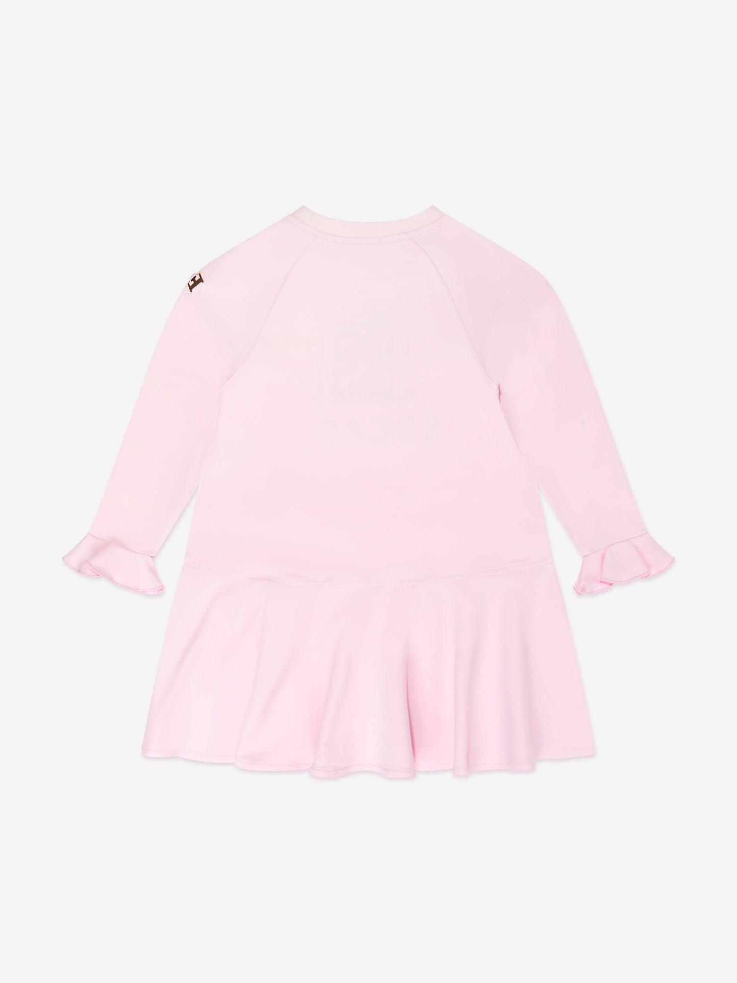Escada 女童刺绣徽标毛衣裙（粉色）