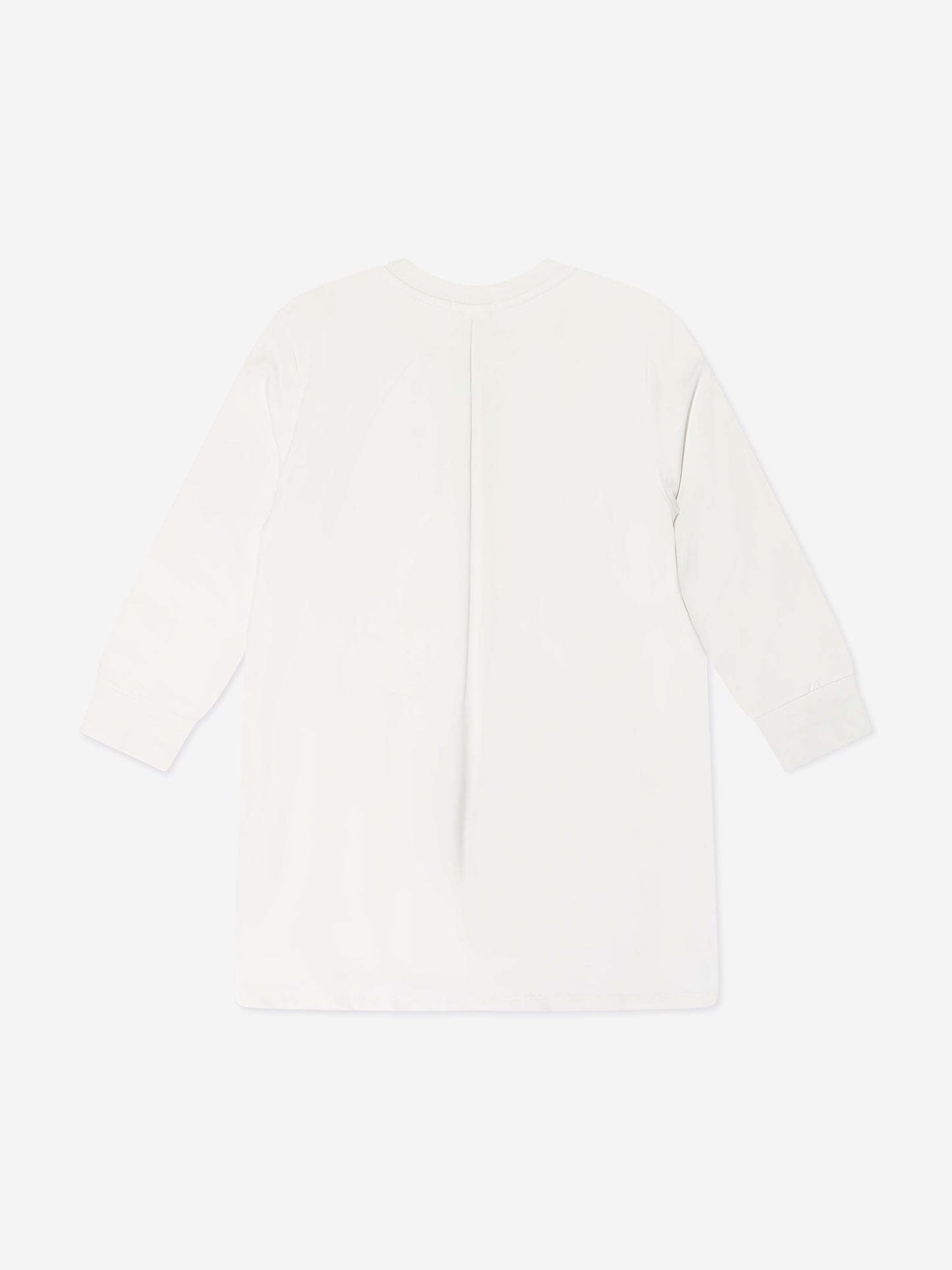 Escada 女童白色刺绣徽标毛衣裙