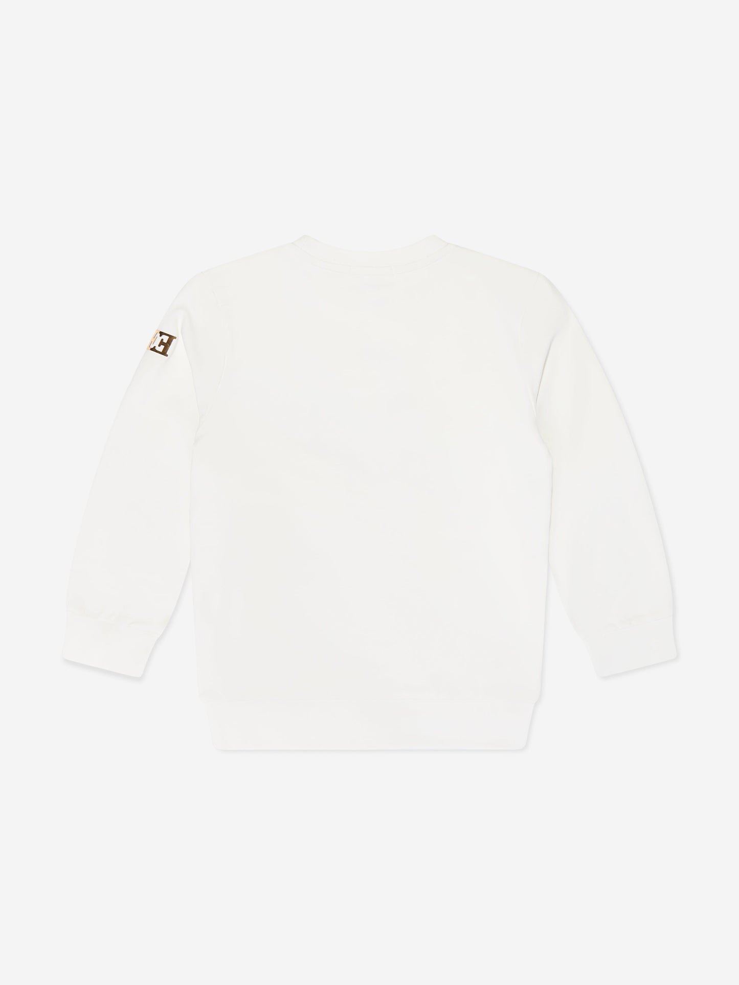 Escada 女童白色刺绣徽标运动衫