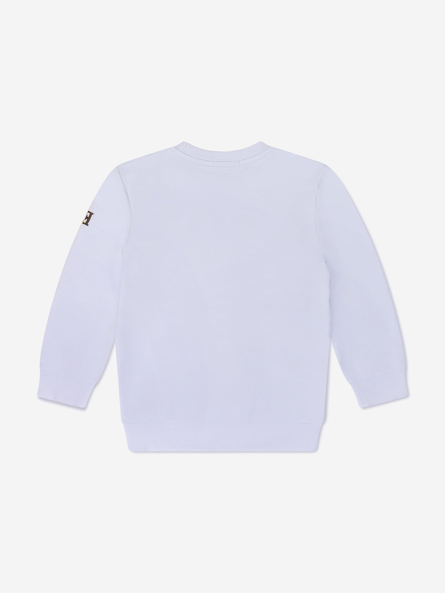 Escada 女童紫色刺绣徽标运动衫