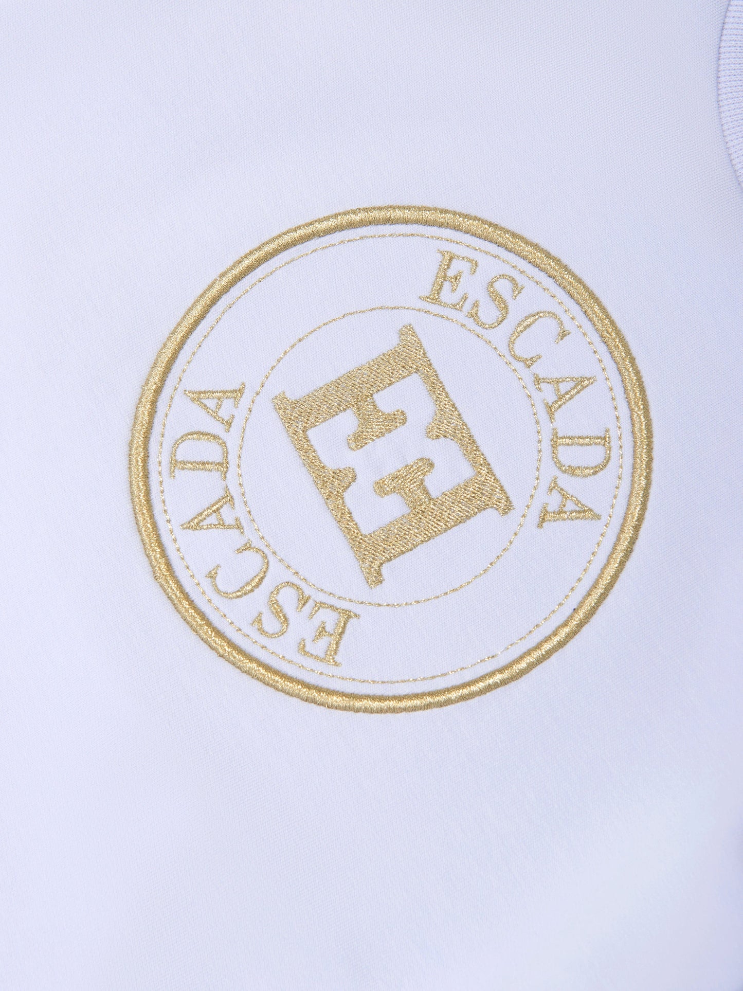 Escada 女童紫色刺绣徽标运动衫