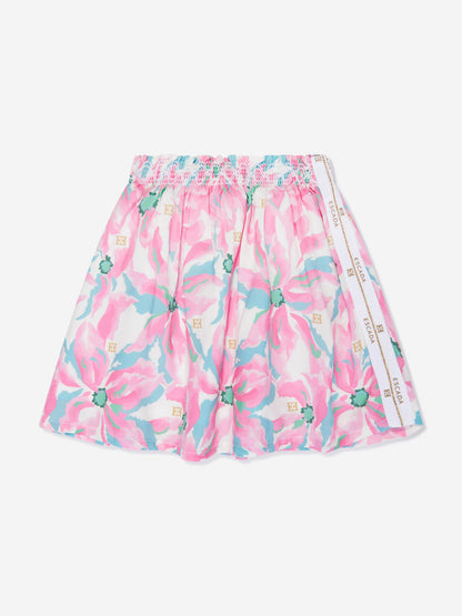 Escada 女婴紫色碎花裙