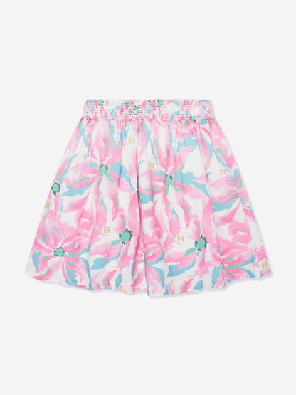 Escada 女婴紫色碎花裙