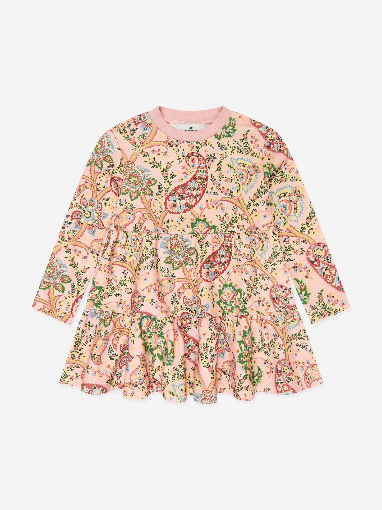 Etro 女童多色佩斯利印花连衣裙