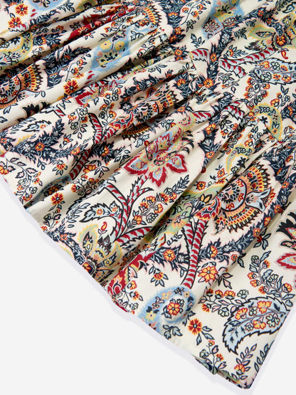 Etro 女童多色佩斯利花卉连衣裙