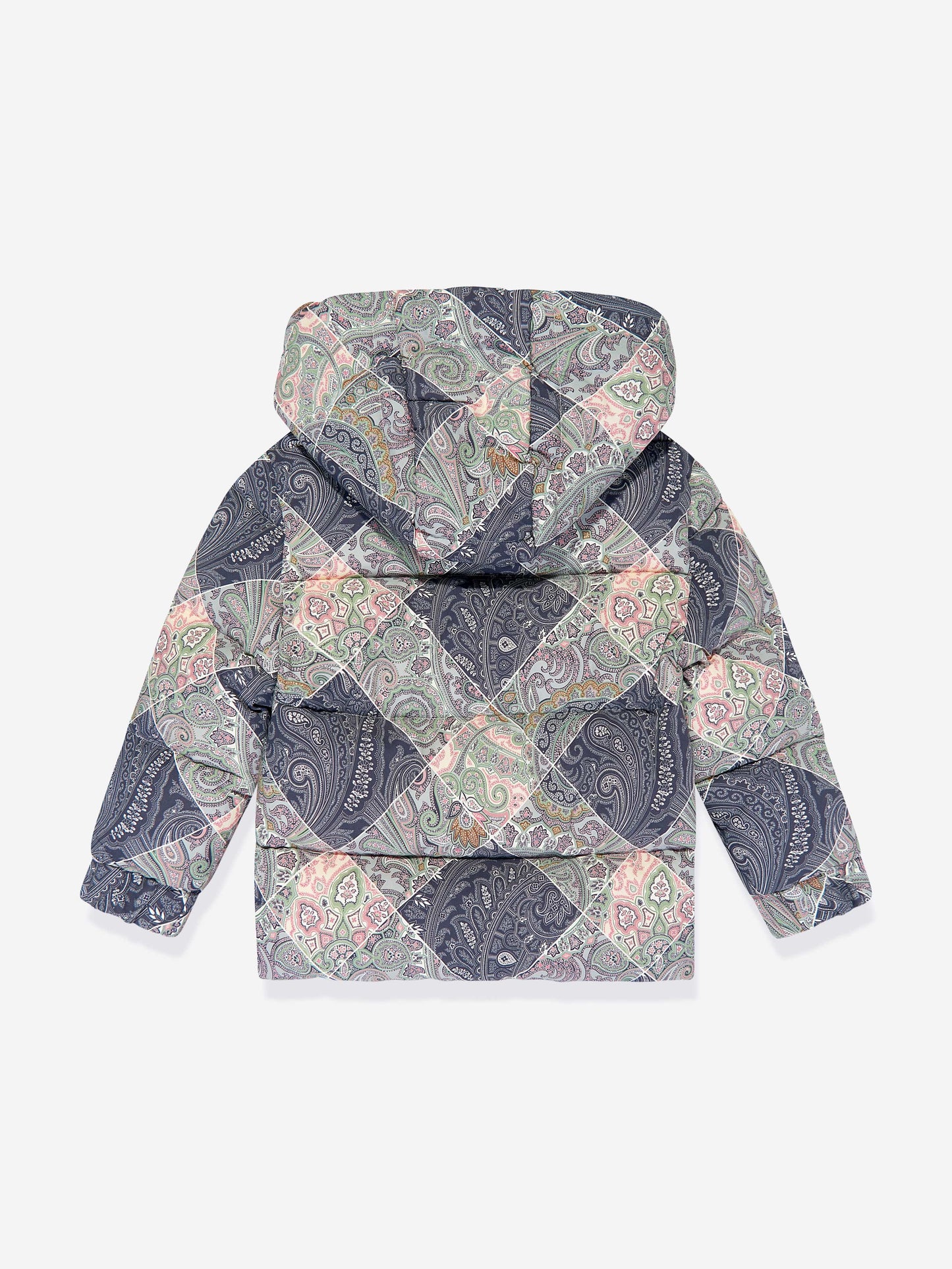 Etro Kids 佩斯利羽绒夹克 (蓝色)