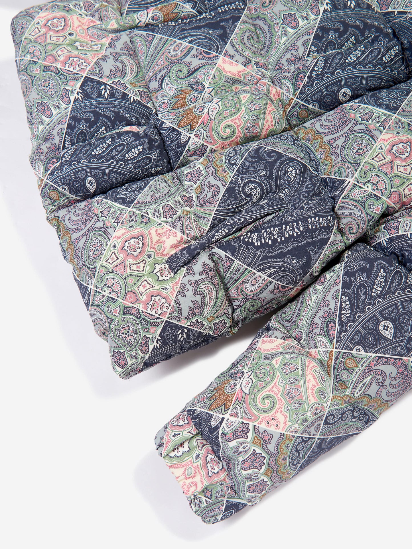 Etro Kids 佩斯利羽绒夹克 (蓝色)