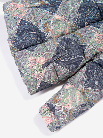 Etro Kids 佩斯利羽绒夹克 (蓝色)