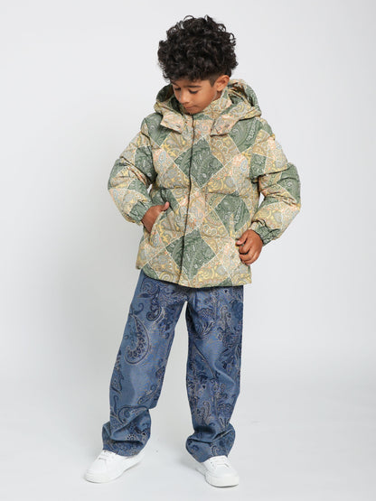 Etro Boys 蓝色佩斯利牛仔裤