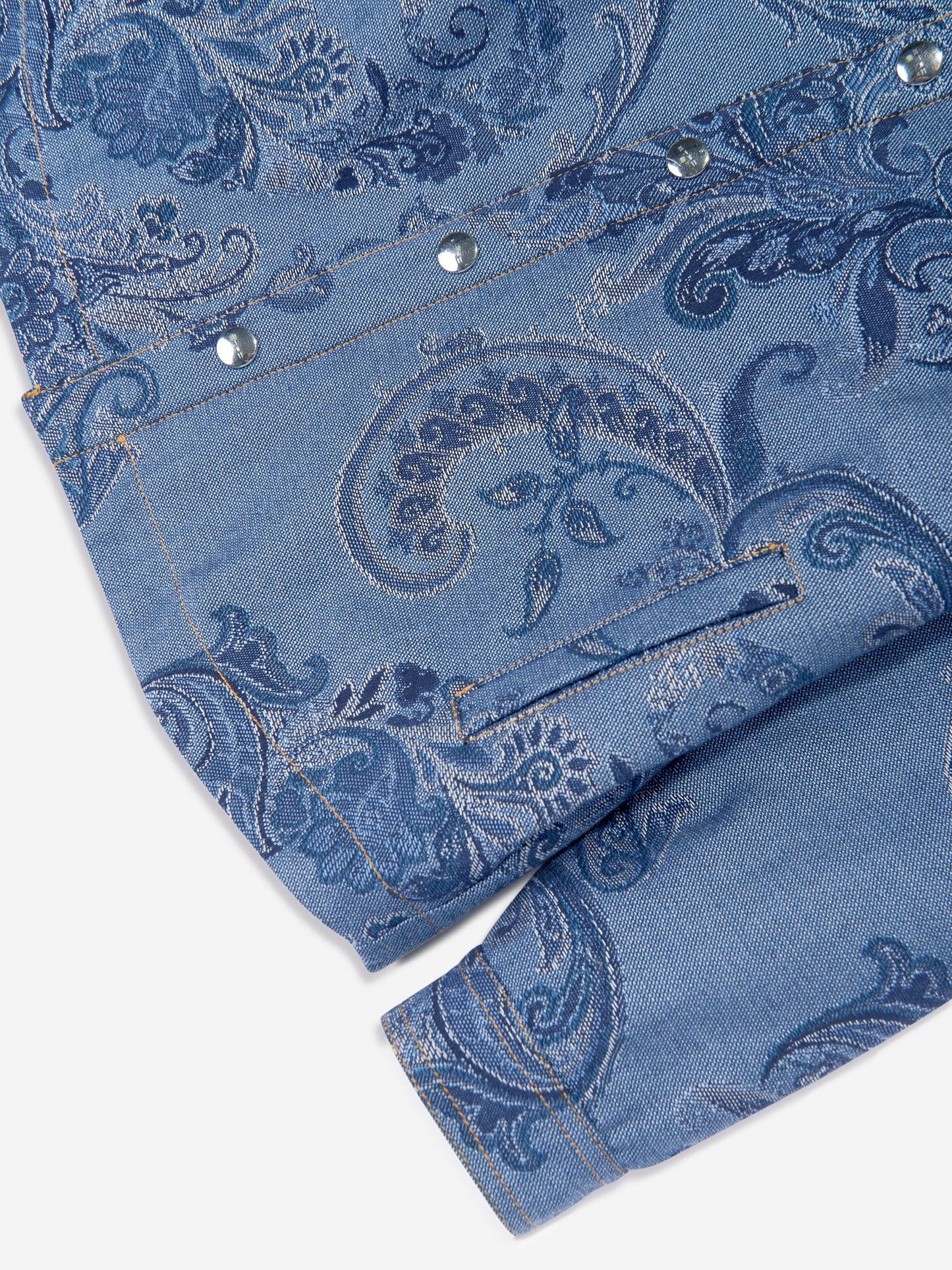 Etro Kids 佩斯利印花夹克 (蓝色)