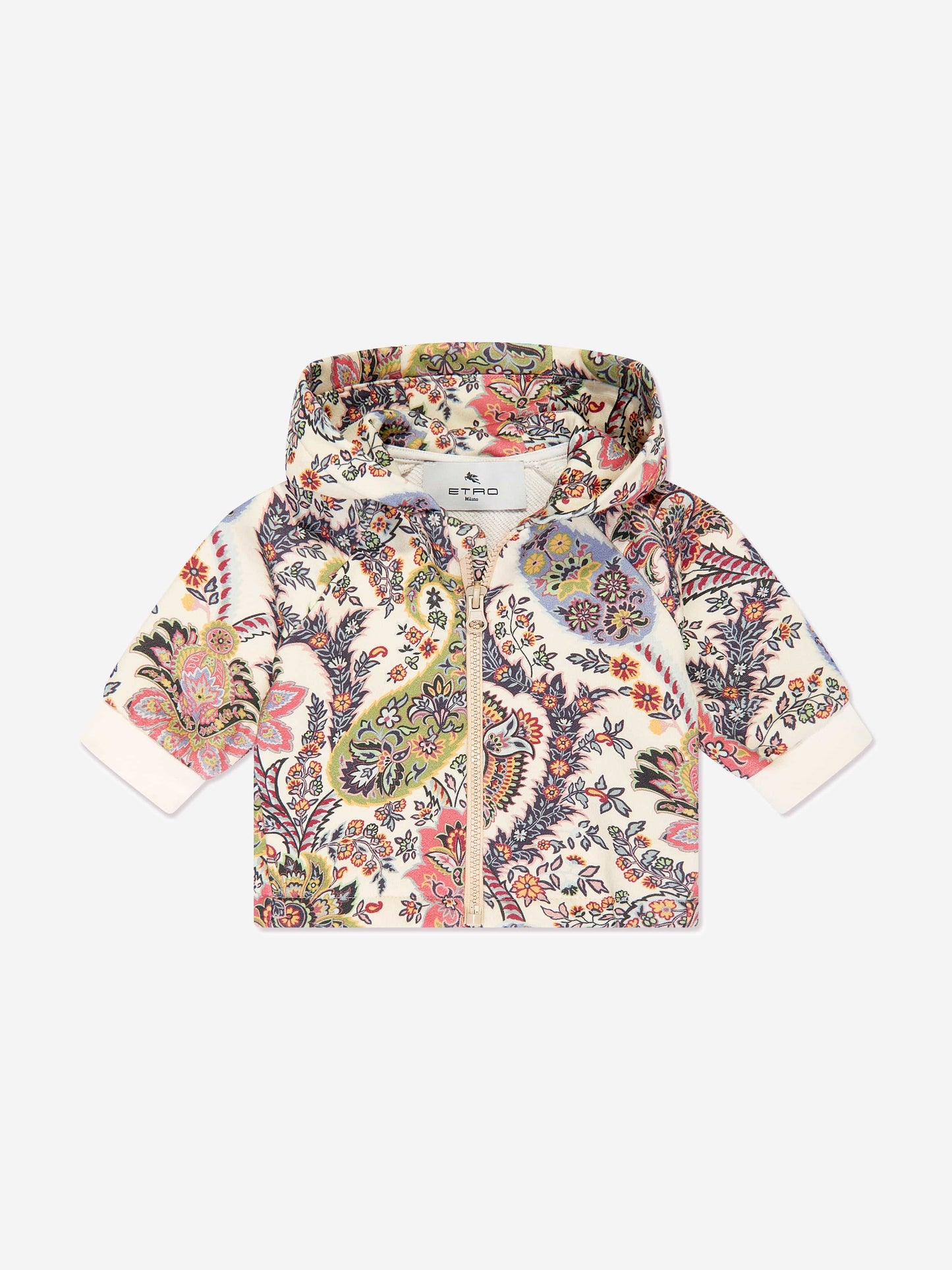 Etro 女婴佩斯利花纹拉链上衣（多色）