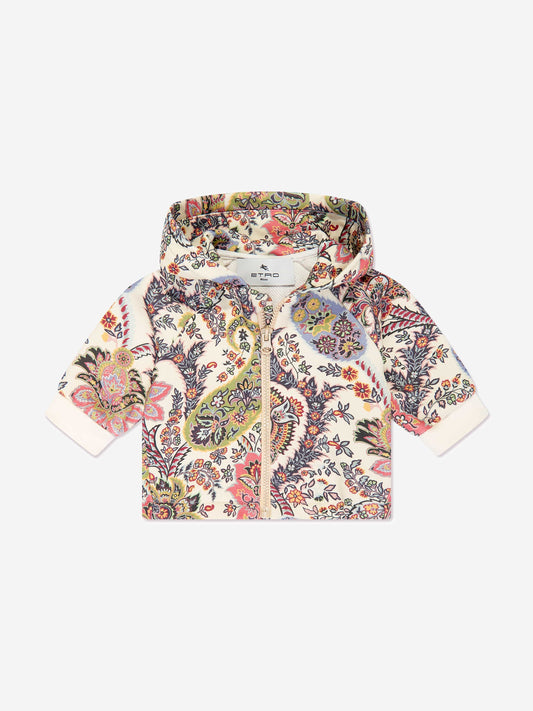 Etro 女婴佩斯利花纹拉链上衣（多色）
