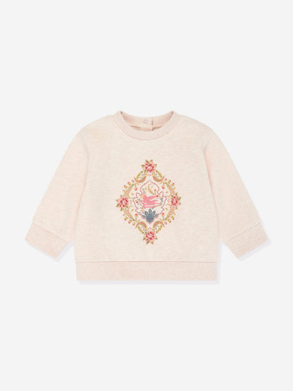 Etro 女婴米色花卉运动衫