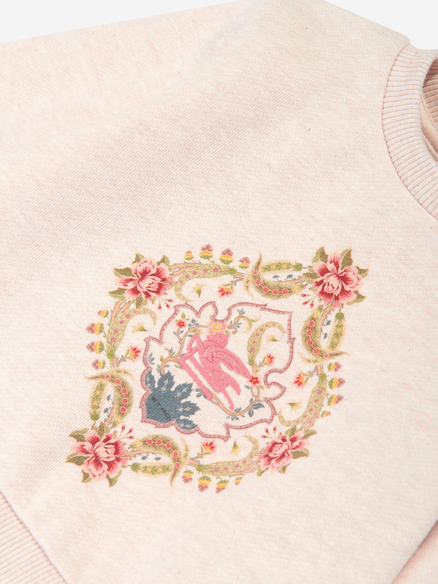Etro 女婴米色花卉运动衫