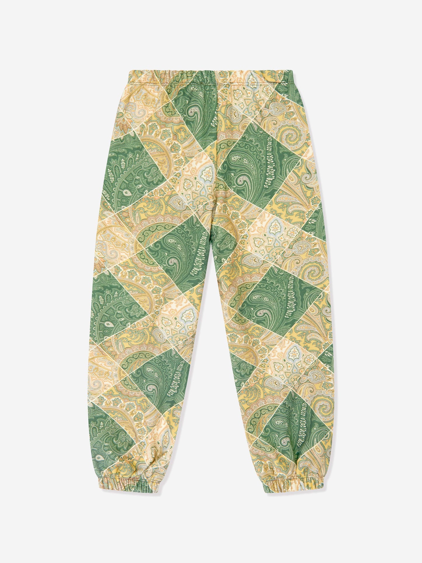 Etro Boys 绿色佩斯利慢跑裤