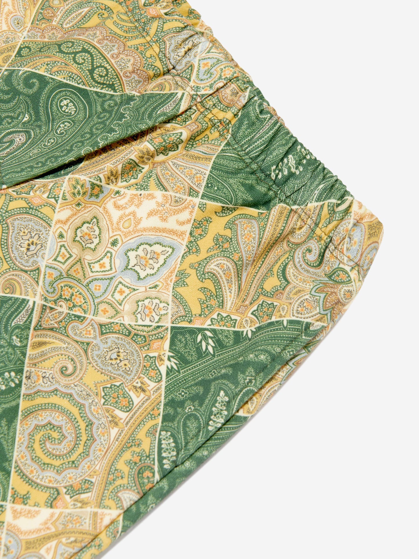 Etro Boys 绿色佩斯利慢跑裤