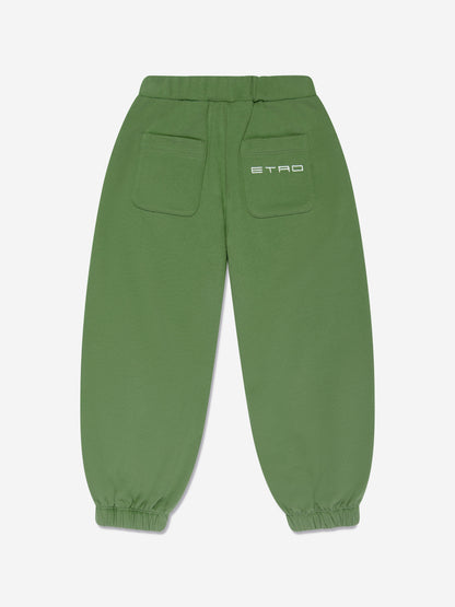 Etro 男童绿色慢跑裤
