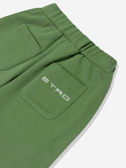 Etro 男童绿色慢跑裤