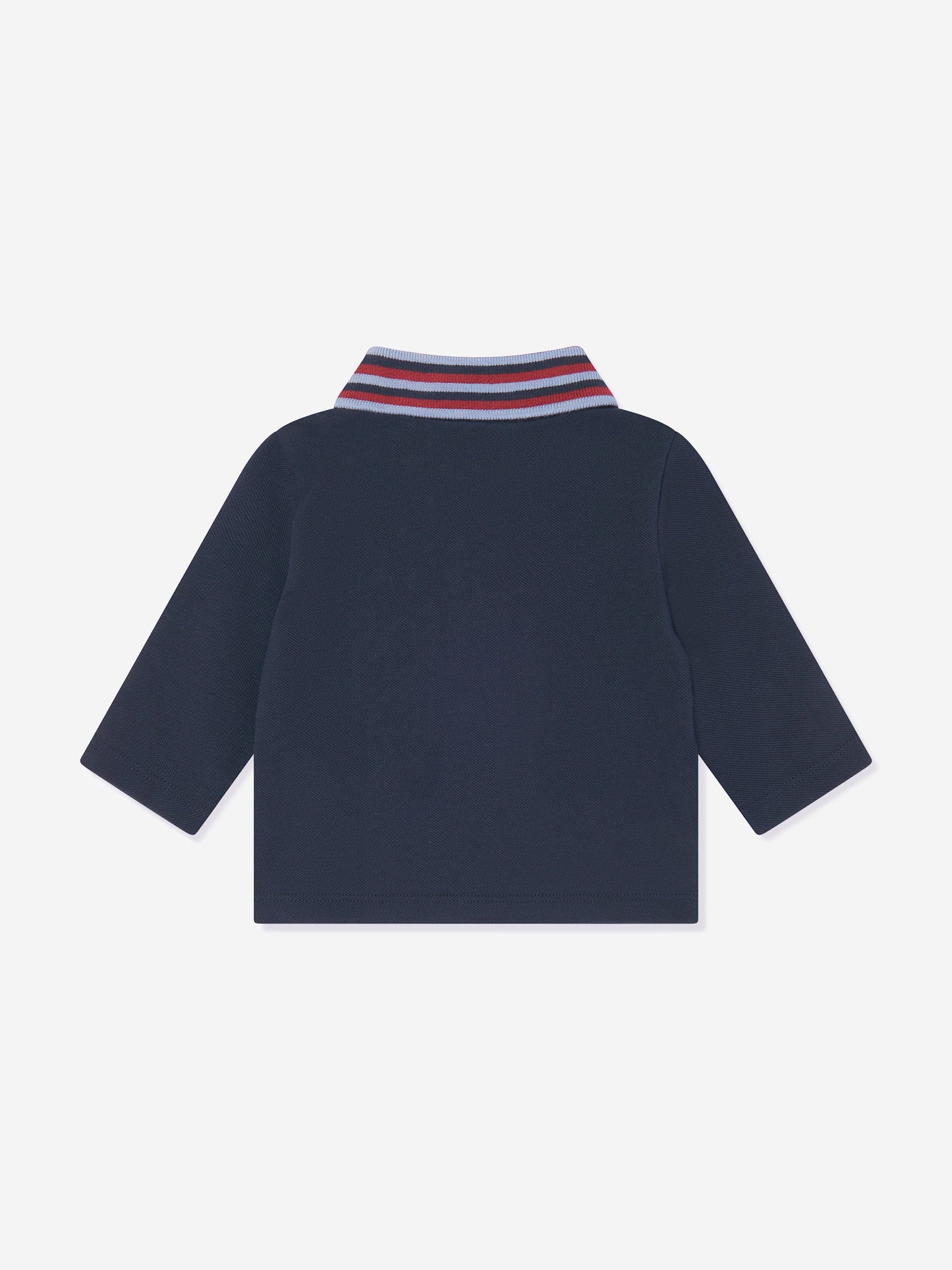 Etro 男婴长袖 Polo 衫（海军蓝）