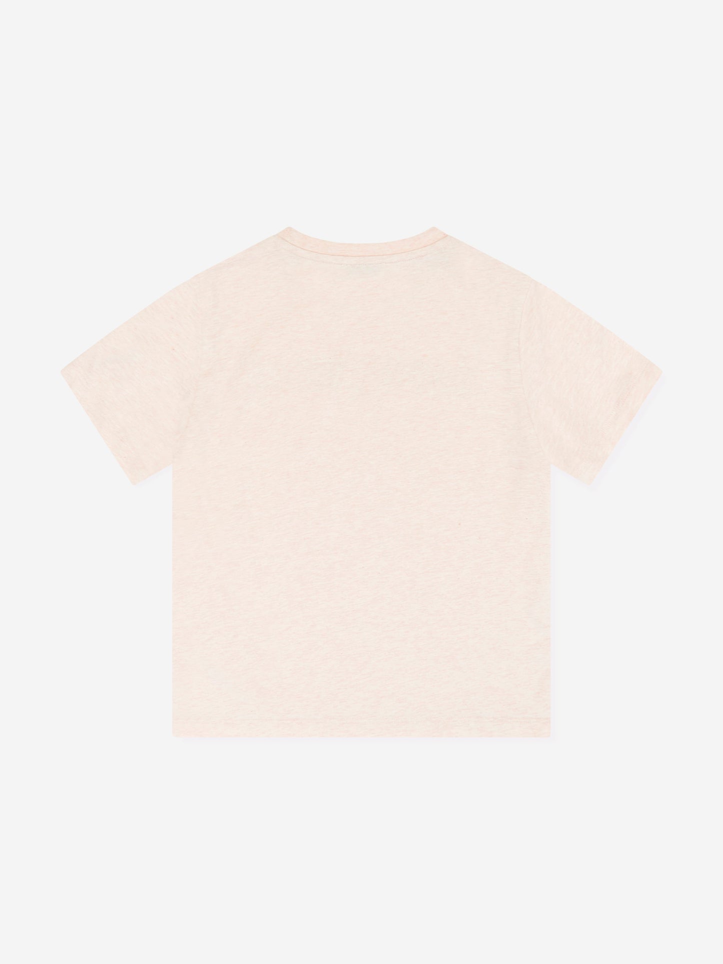Etro 女童花卉徽标 T 恤（米色）