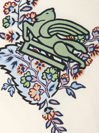 Etro 女童长袖 Pegaso T 恤（象牙色）