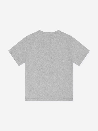 Etro 男童灰色 Crest Logo T 恤