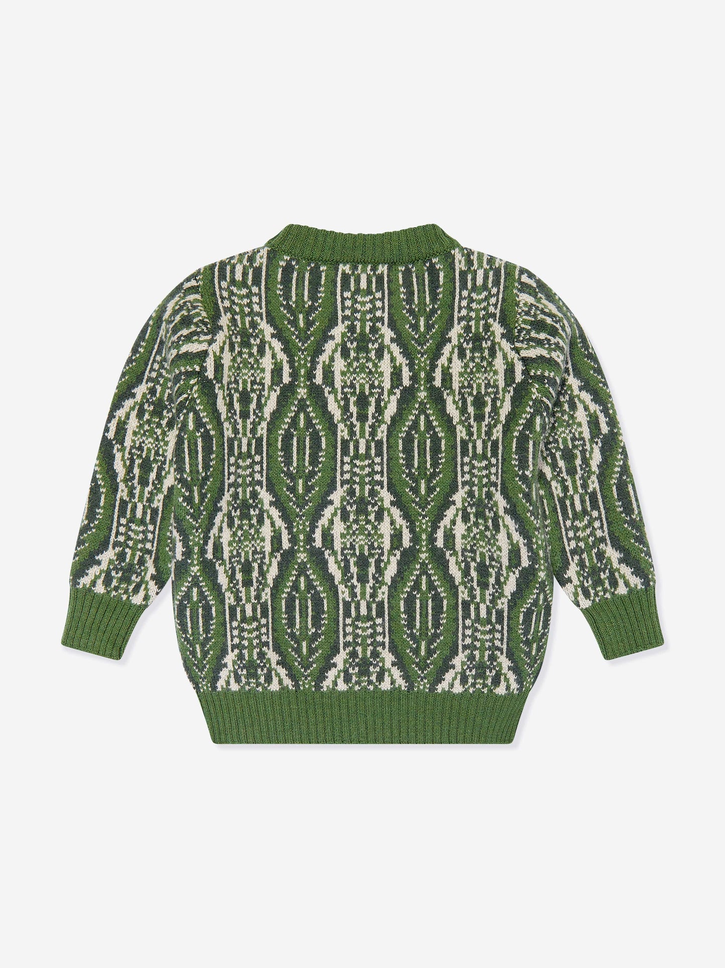 Etro 男童绿色羊毛针织套衫