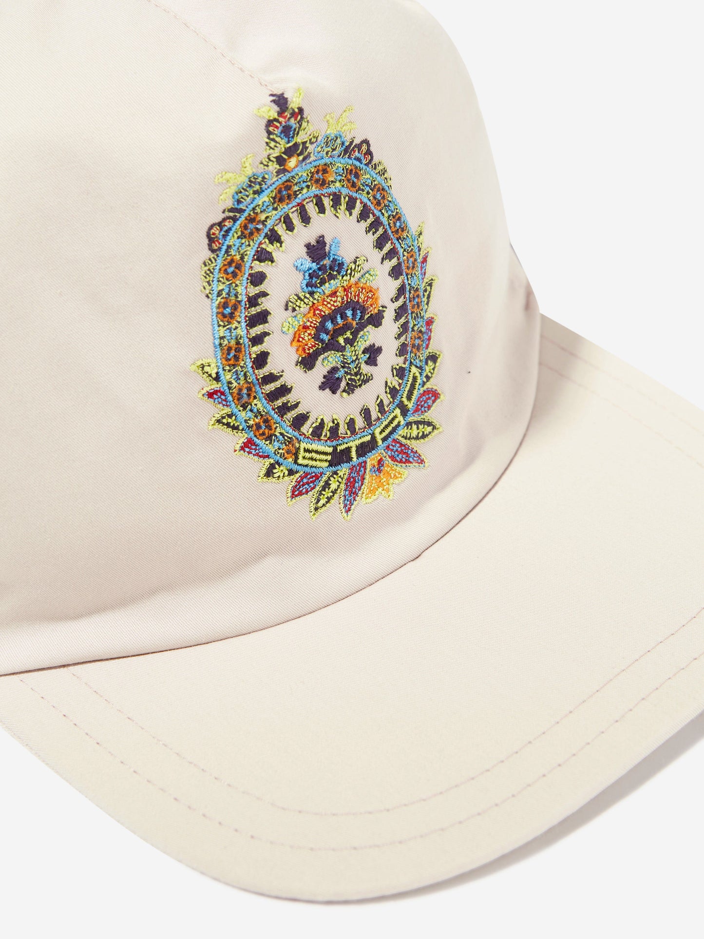 Etro Boys 米色 Crest Logo 棒球帽