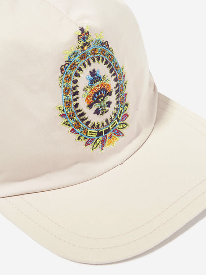 Etro Boys 米色 Crest Logo 棒球帽