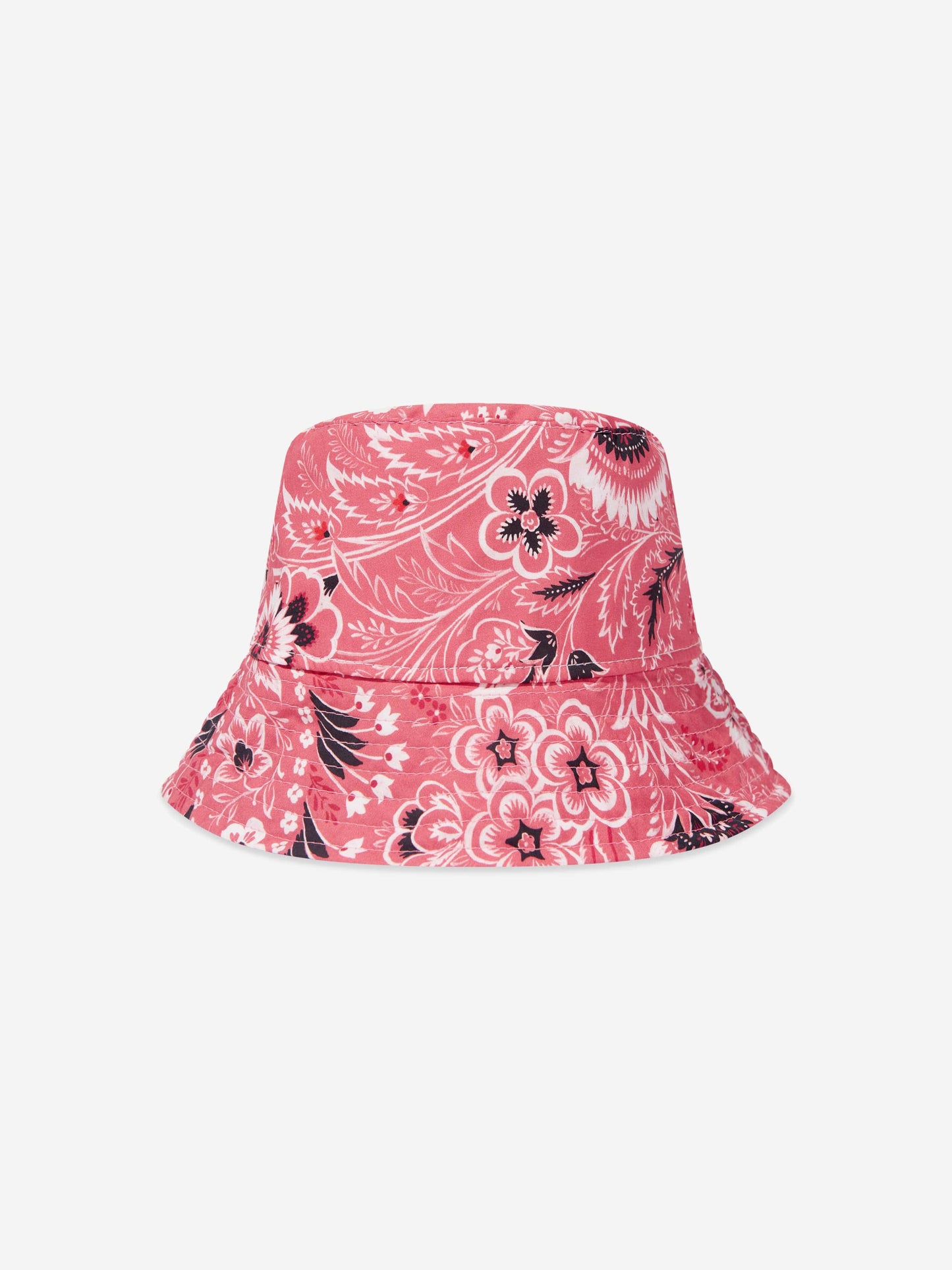 Etro Kids 粉色花卉佩斯利帽子