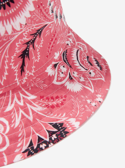 Etro Kids 粉色花卉佩斯利帽子